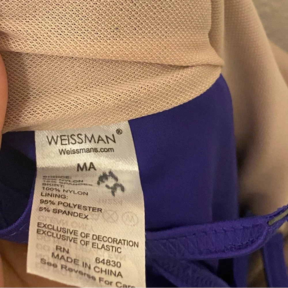 WEISSMAN Dance Costume royal blue lyrical Cold 16224 MA-Medium adult